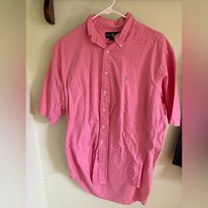 Ralph Lauren Men's Pink Button Down Shirt